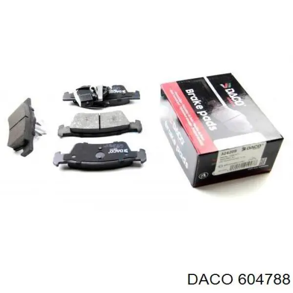 Ремкомплект передніх гальм Daco 604788 ціна, від 34.72 USD