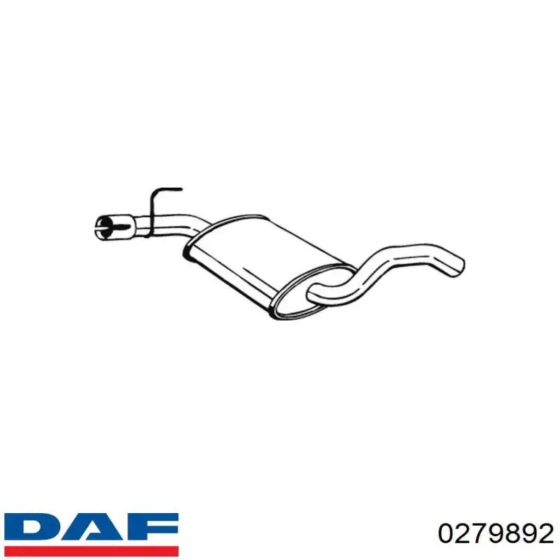  DAF 0279892 ціна, від 80.24 USD