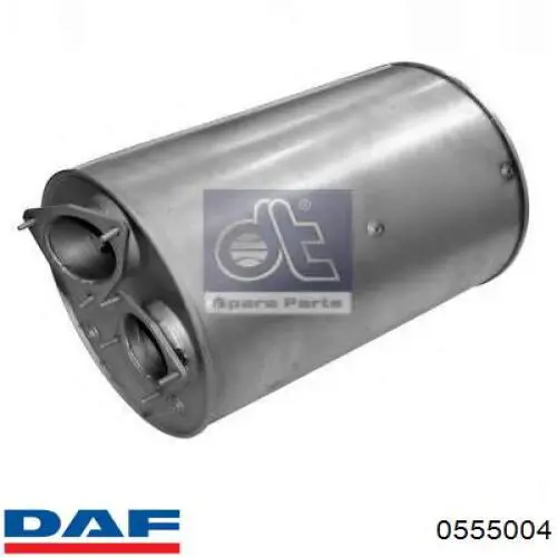 0555004 DAF Глушник, задня частина