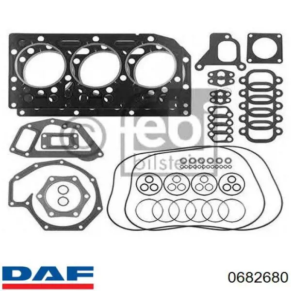 0682680 DAF Комплект прокладок двигуна, верхній