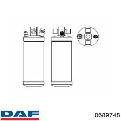 0689748 DAF Сайлентблок реактивної тяги, задній