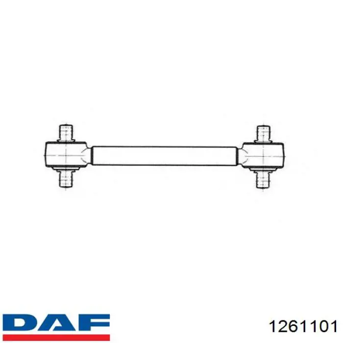 Тяга поздовжня задньої підвіски DAF 1261101 ціна, від 123.64 USD