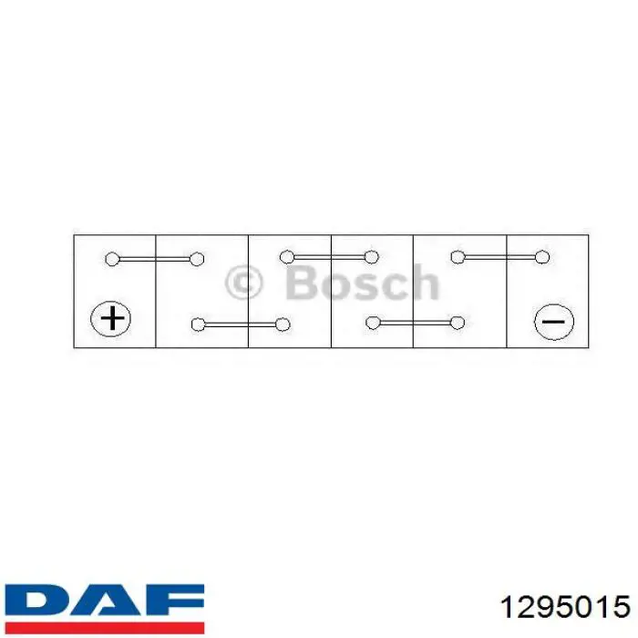 Купити Купити Акумулятор DAF Ємність 75А/г Напруга 12В 1295015