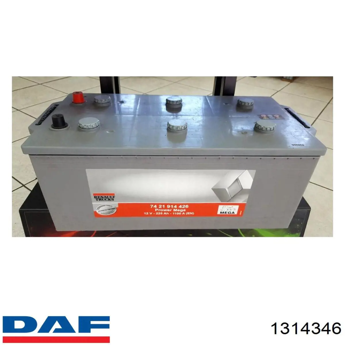 1314346 DAF Авто акумулятор