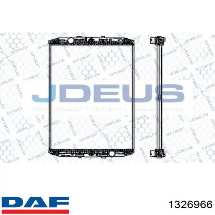 Радіатор основний DAF 1326966 ціна, від 337.32 USD