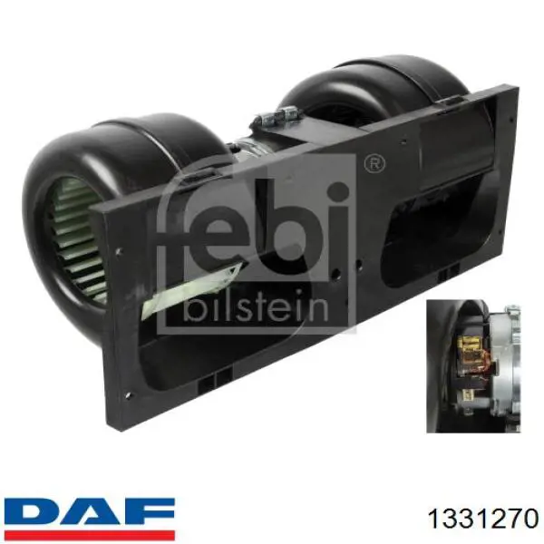 Двигун вентилятора пічки (обігрівача салону) DAF 1331270 ціна, від 83.18 USD
