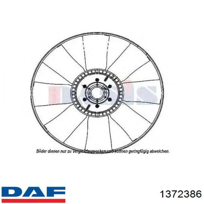 Купити 1372386 DAF Муфта вязкостная системи охолодження