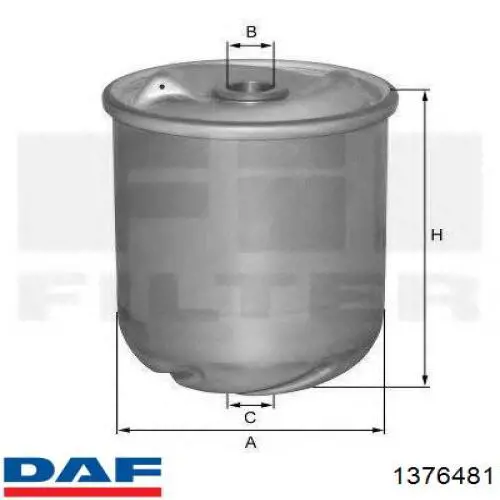 1376481 DAF Фільтр масла