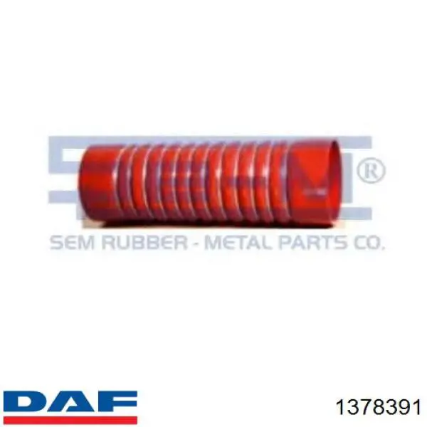Шланг/патрубок интеркуллера DAF 1378391 ціна, від 52.62 USD