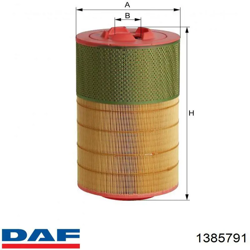 1385791 DAF Повітряний фільтр двигуна