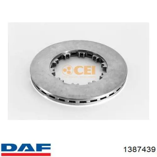 Гальмівні диски передні 1387439 DAF