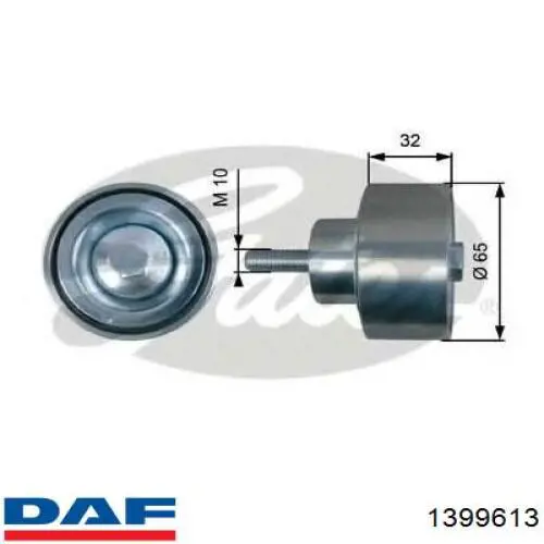 1399613 DAF Ролик натяжителя ременя агрегатів