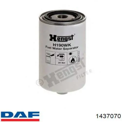 1437070 DAF Фільтр палива