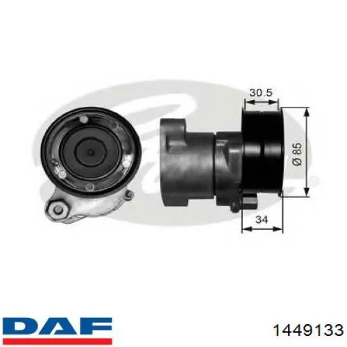 1449133 DAF Натяжна планка поліклинового ременя