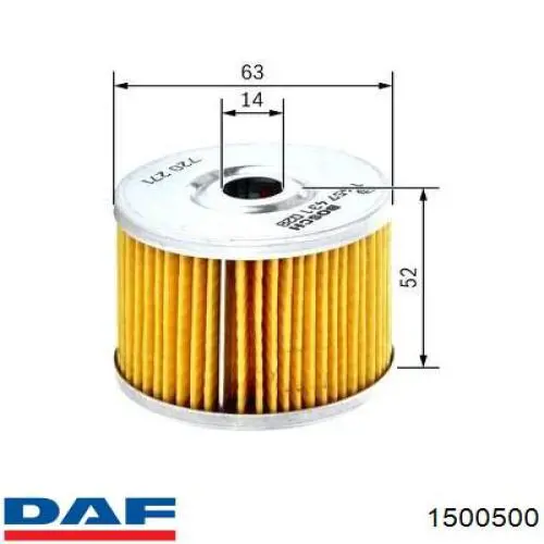 Фільтр тонкого очищення палива DAF 1500500 ціна, від 3.54 USD