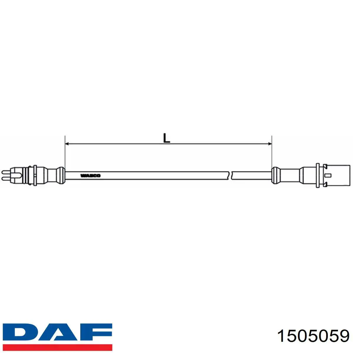 Дріт датчика АБС задній 1505059 DAF