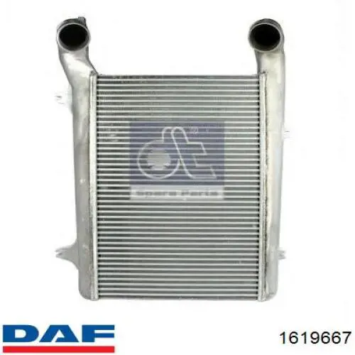 Купити 1619667 DAF Радіатор интеркуллера
