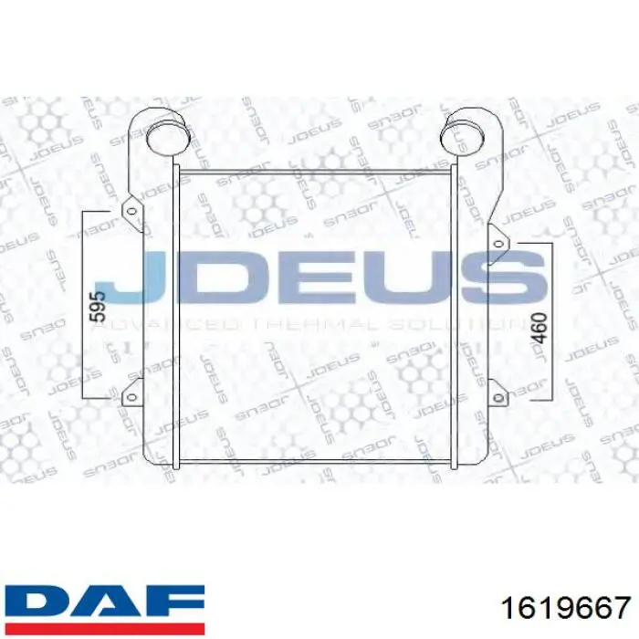 Інтеркулер 1619667 DAF