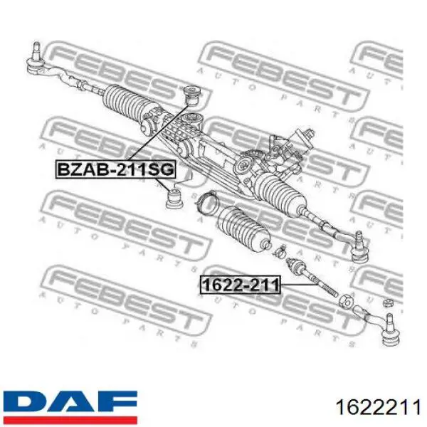 1622211 DAF Амортизатор кабіни (TRUCK)