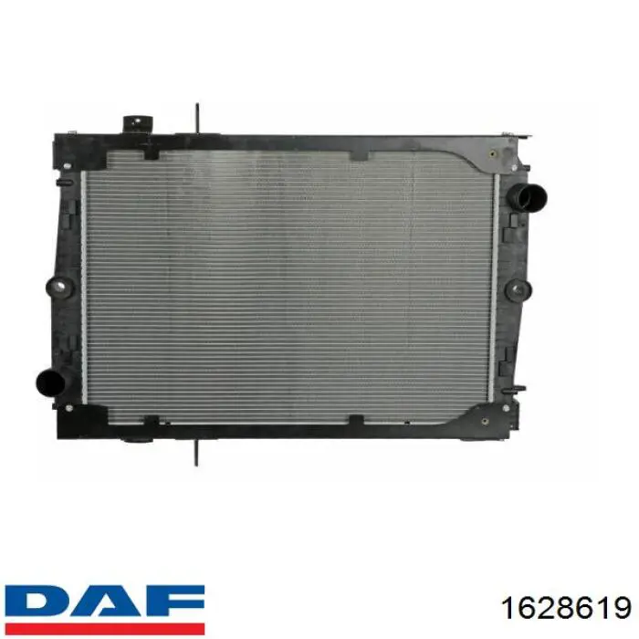 1628619 DAF Радіатор охолодження двигуна