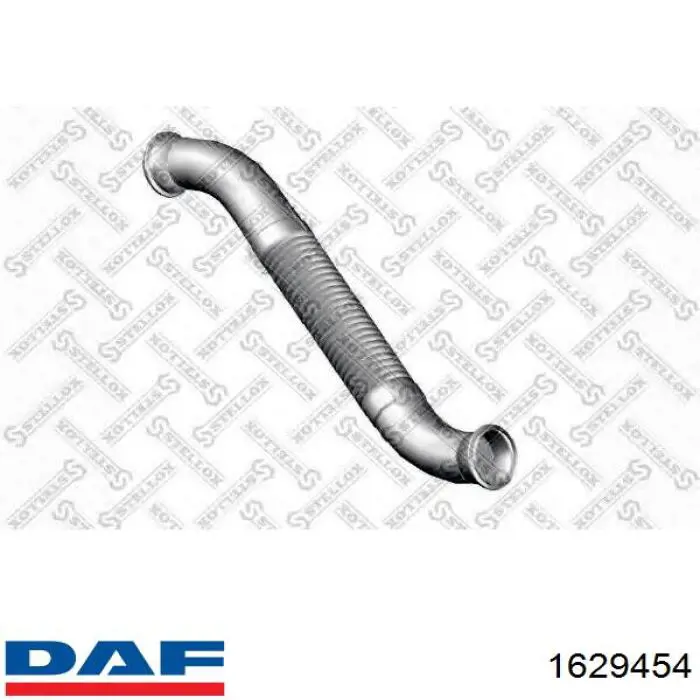 Труба вихлопна, від каталізатора до глушника DAF 1629454 ціна, від 88.82 USD