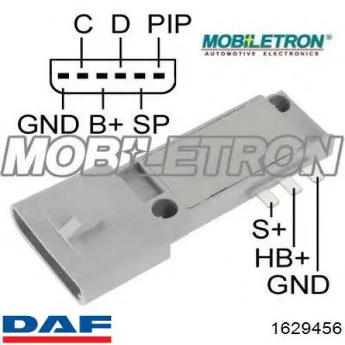 1629456 DAF Штани глушника передні