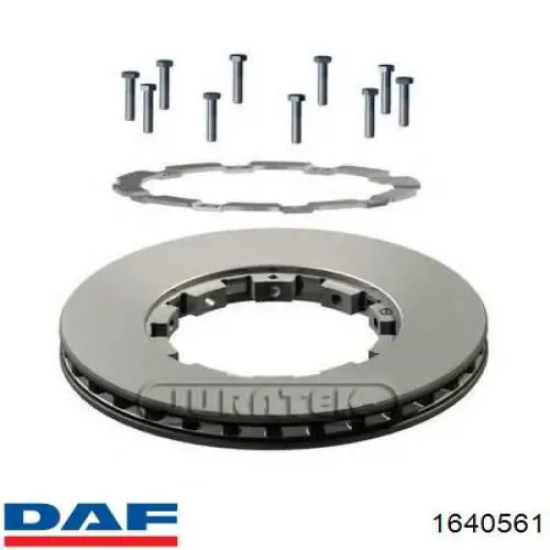 Гальмівні диски передні 1640561 DAF