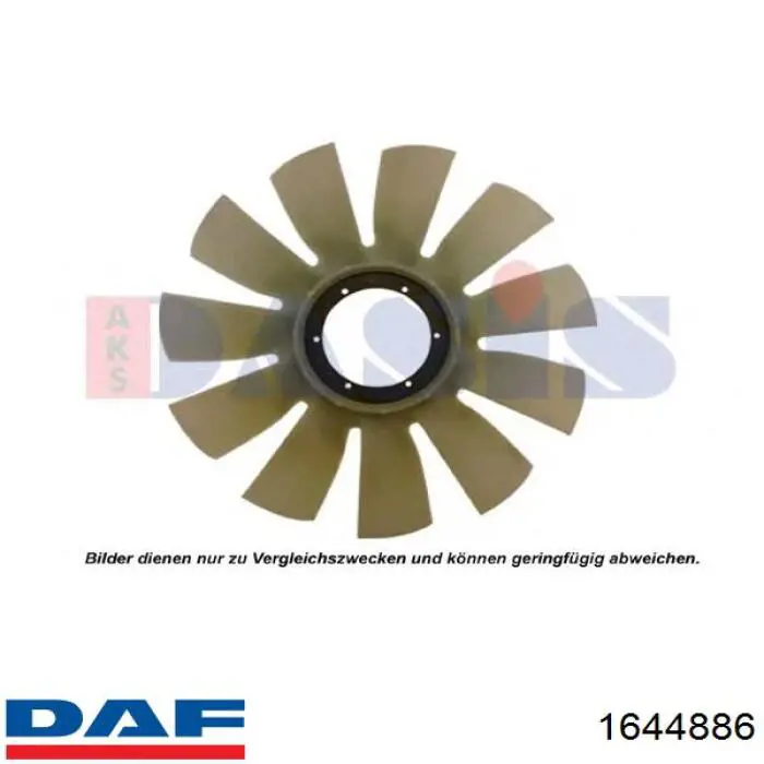 Купити 1644886 DAF Вентилятор/крильчатка радіатора охолодження