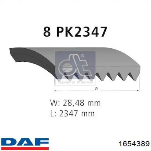 Клиновий ремінь Dayco DAY8PK2347HD ціна, від 24.76 USD