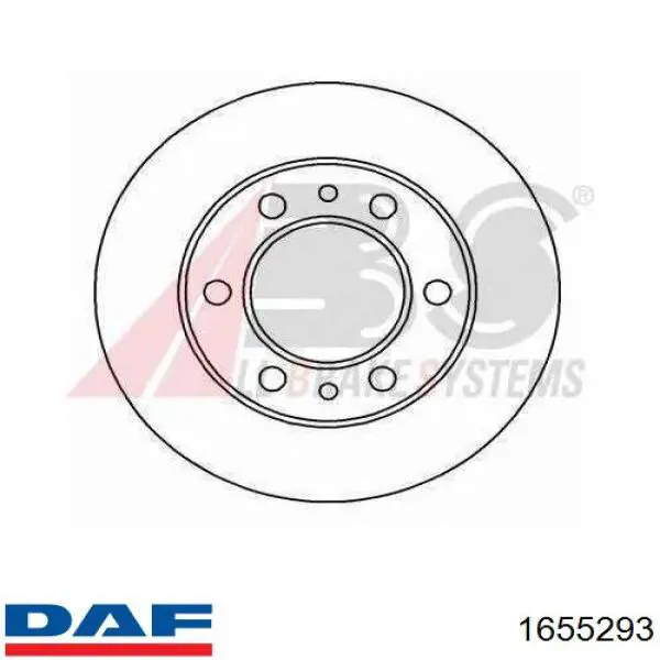 1655293 DAF Кришка фари, задня