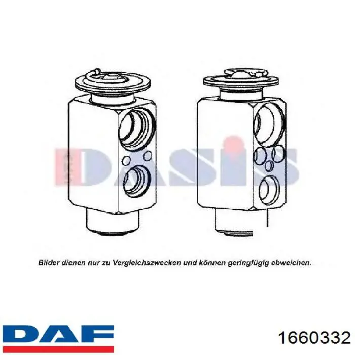 Клапан TRV, кондиціонера 1660332 DAF