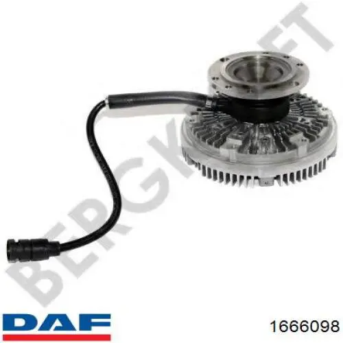 В'язкова муфта вентилятора DAF 1666098 ціна, від 395.88 USD