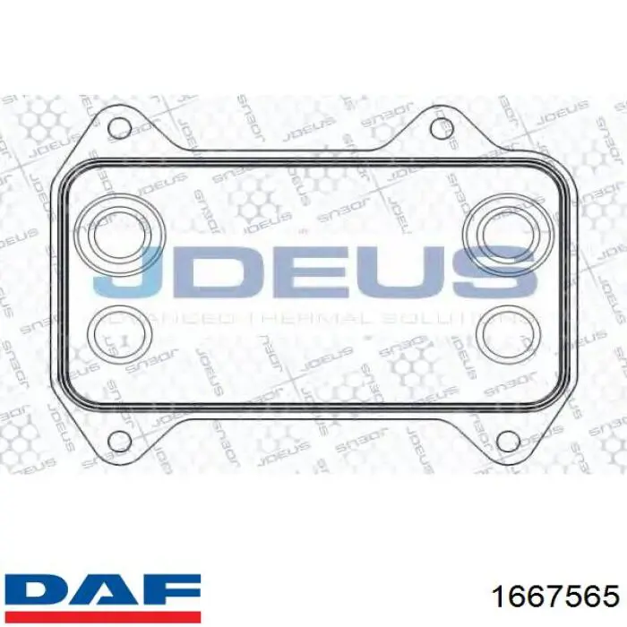 Радіатор масляний DAF 1667565 ціна, від 83.81 USD