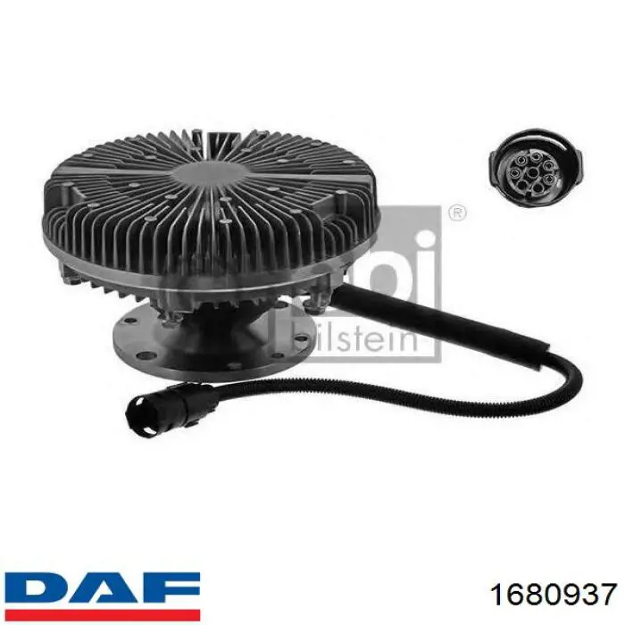 В'язкова муфта вентилятора DAF 1680937 ціна, від 384.84 USD