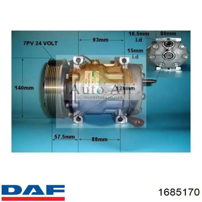 Купити 1685170 DAF Компресор кліматичної установки