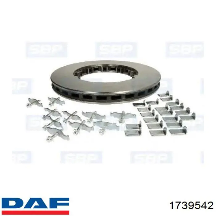 1739542 DAF Гальмо дискове переднє