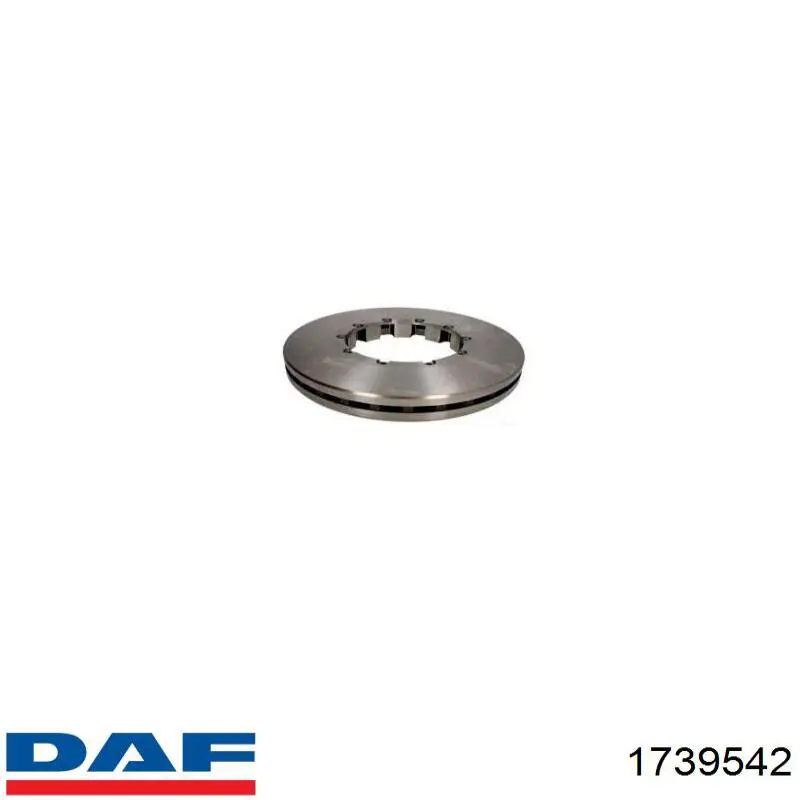 Диск переднього гальма DAF 1739542 ціна, від 151.35 USD
