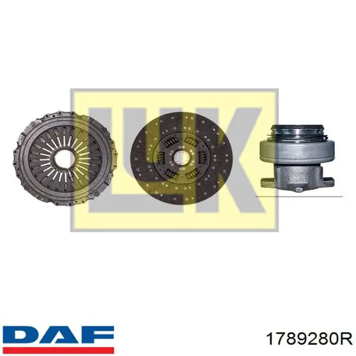 Комплект зчеплення (3 частини) DAF 1625968 ціна, від 574.39 USD