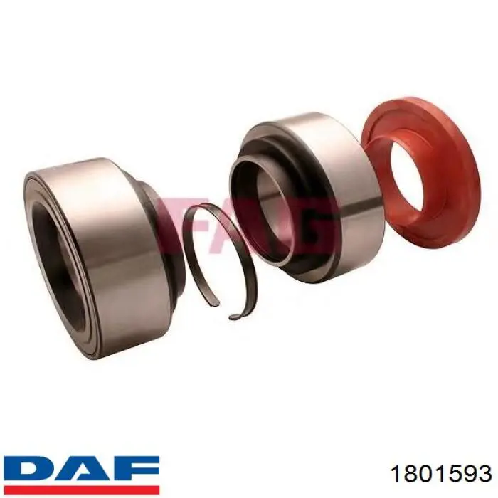 Комплект підшипник маточини передньої DAF 1801593 ціна, від 290.46 USD