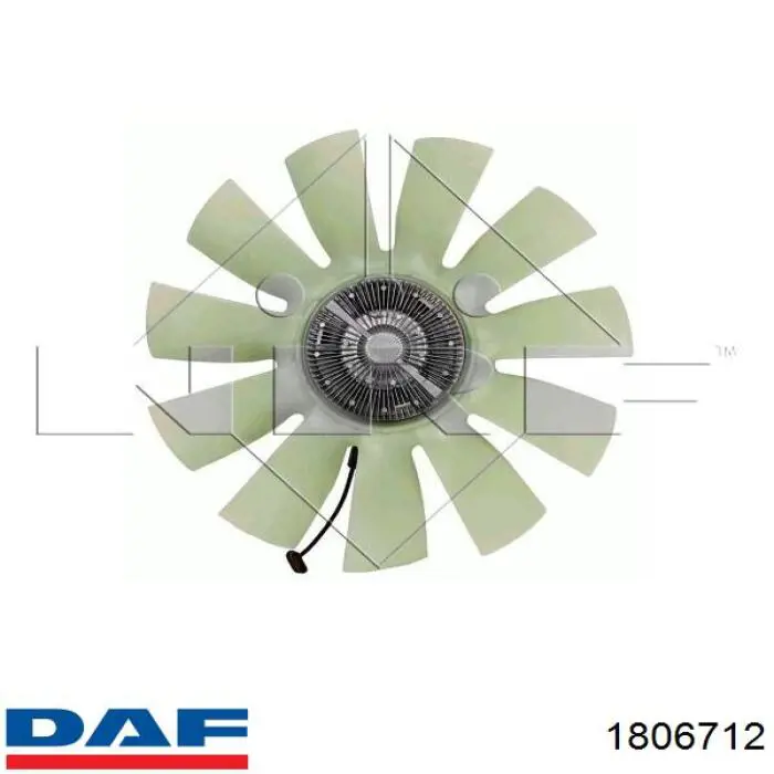 Купити 1806712 DAF Муфта вязкостная системи охолодження