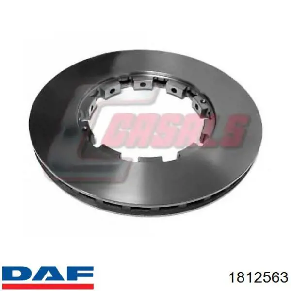 1812563 DAF диск гальмівний передній