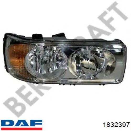 Фара правая DAF 1832397 ціна, від 73.46 USD