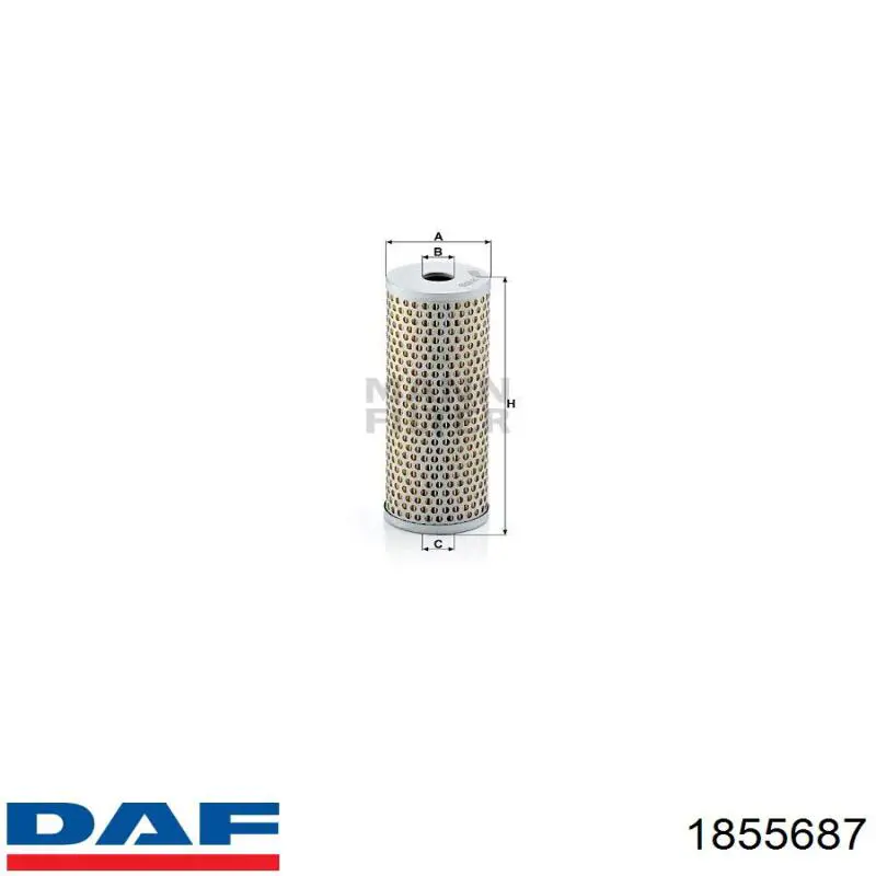 Фільтр гідропідсилювача 1855687 DAF
