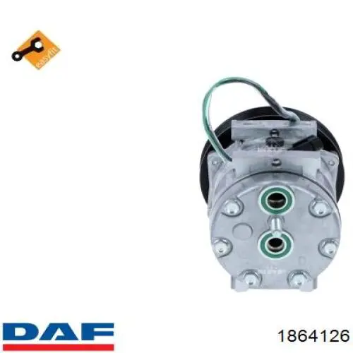 Компресор системи кондиціювання DAF 1864126 ціна, від 186.77 USD