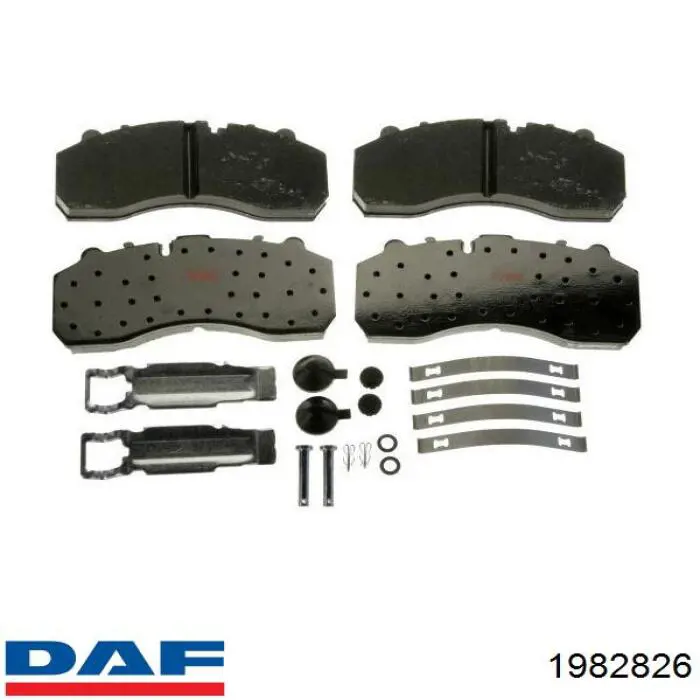 Гальмівні колодки DAF 1982826 ціна, від 71.21 USD