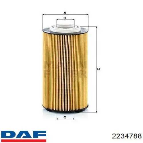 Купити 2234788 DAF Фільтр очищення масла відцентровий