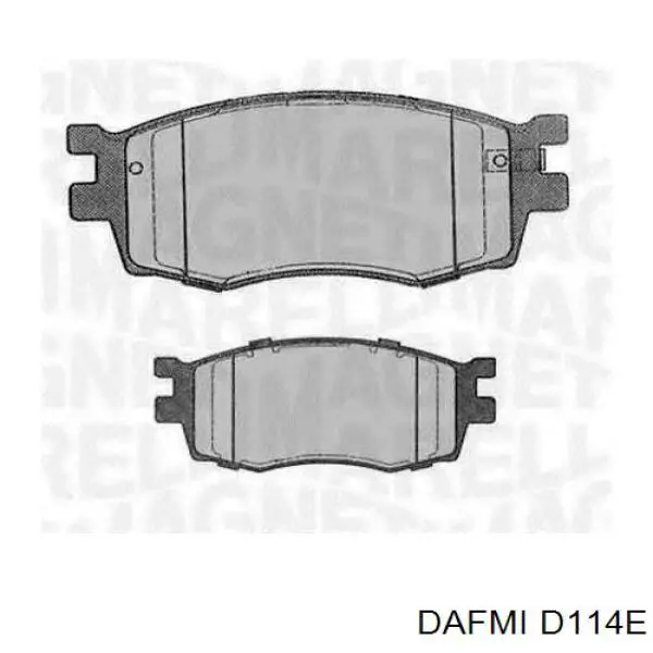 Купити D114E Dafmi Колодки гальмівні передні, дискові