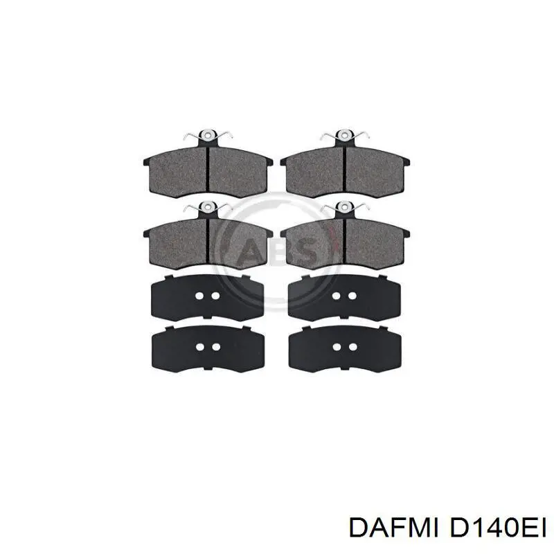 D140EI Dafmi колодки гальмівні передні, дискові