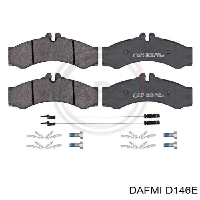 D146E Dafmi Передні гальмівні колодки