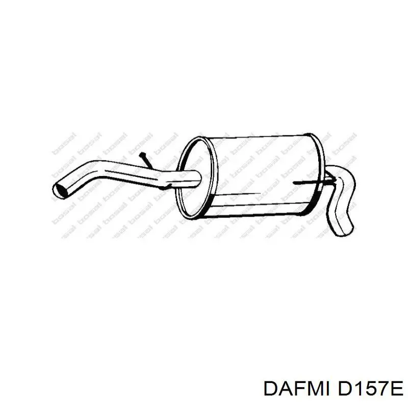 D157E Dafmi Передні гальмівні колодки